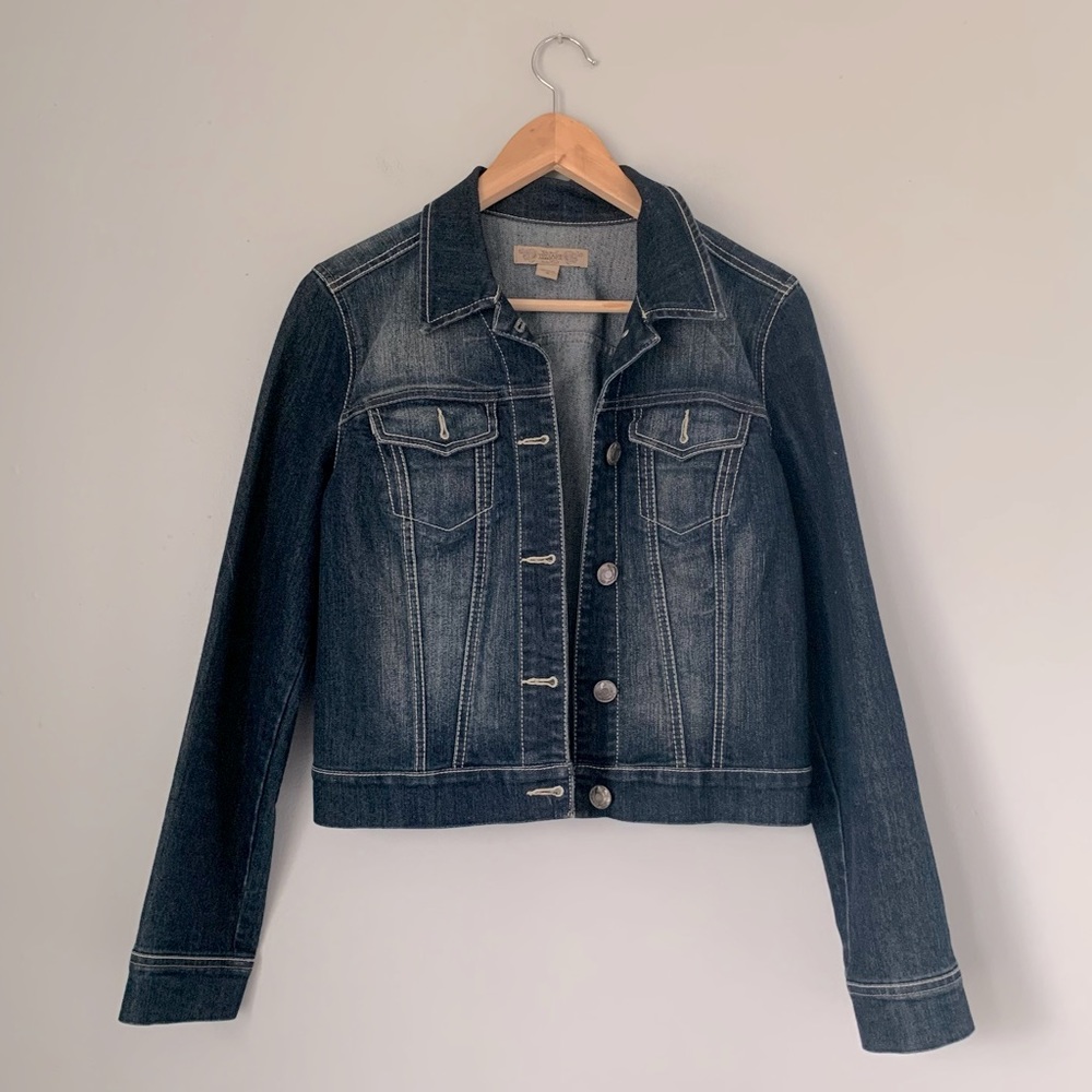 Nine West Vintage America Collection Crop Jean Jacket